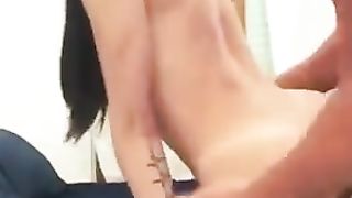 Gorgeous tgirl being boinked in her booty