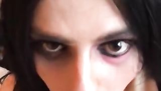 CD Amanda practising on her 8 five immense Fake Penis