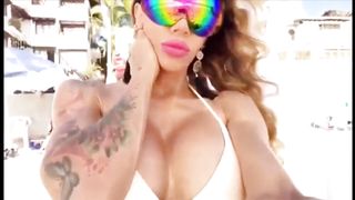 Wankers TRANSSEXUAL Prostitutes Demonstrating Pink Cigar and being Inborn Born Cocksluts