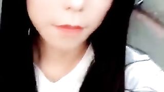 Japanese t-girl Man Gravy Qiao getting off