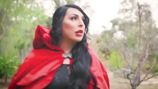 Tiny Crimson Railing Spandex Hood