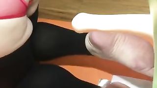 Transgender Princess Wide Open Farting Ass-Fuck Faux-Cocks plus Pretty Rosy Soles part 1