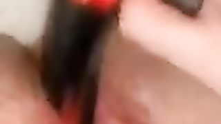 Transgender ftm toying with fresh fucktoy