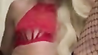Ultra-Kinky platinum-blonde mega-slut demonstrates off her cock-squeezing milky fuck-hole