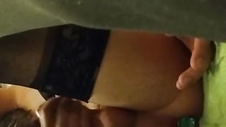 Fake Penis up Cross Dressers Bum