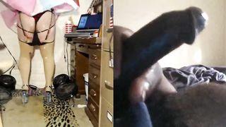 My EBONY DUDE squirted a balls during my biotch-dance.