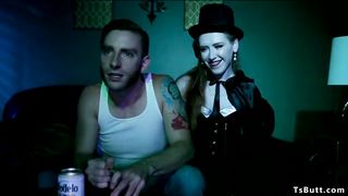 Shemale predominates and anal invasion boinks step stepbro