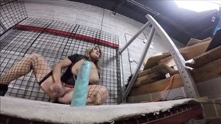 Marina on Warehouse Rack Close Up Assfucking