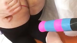 Ladyboy Loud Wide Open Fart Assfucking Faux-Cocks + Pretty Soles part ten