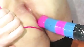 Ladyboy Loud Wide Open Fart Assfucking Faux-Cocks + Pretty Soles part ten