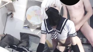 Adorable lil' lad gets his slot torn up