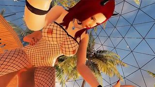 T-Model Penetrates Honey in THREE DIMENSIONAL Fuck-Fest Game!