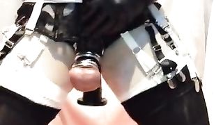 SHOWFUCK SISSY BREEZY GETTING OFF FUCK-STICK  RINGS SUBDUED