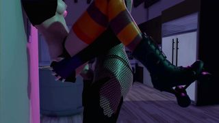 HERMAPHRODITISM BATHROOM PLUMB, 3 DIMENSIONAL Dickgirl GamePlay