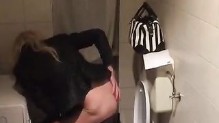 Enjoy urinate and have fun with banana