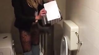 Enjoy urinate and have fun with banana