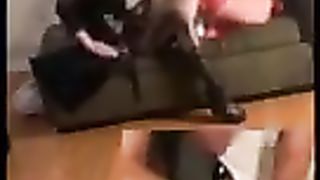 Dominatrix T has her way with husband. ( original music )