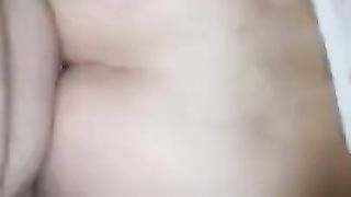 Light-Haired sissy bitch gargle dad man rod no condom bouncy bootie buttfuck