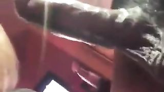 Milky She-Creature Rahsweets bj's and drills BIG BLACK COCK