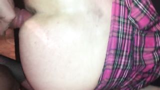 Amy tgirl takes no condom Man Rod