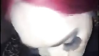 Tgirl Jocelyn Foxx deepthroats BIG BLACK COCK and gets caboose eaten