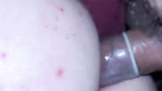 Lara Crossdresser doggy-style romped in dark-hued pantyhose