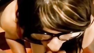 Spunk in my throat baby - Manusha T-Model gulping jizm..!