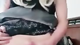 Crossdresser Shoots A Load in Fashionable Sundress