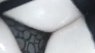 Sky well-lubed up in undergarments and undies