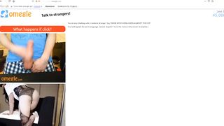 Jess helps stranger spunk on omegle