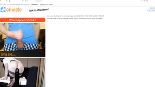 Jess helps stranger spunk on omegle