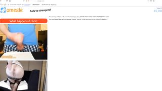 Jess helps stranger spunk on omegle
