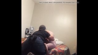 Ssbbw t-model getting her hefty XXL rump and nut sack tongued