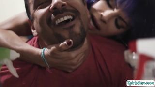 Kinky transgender princess lets the shaft guy without a condom her raw bootie in the douche