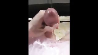 A successful sissy is tied and frosted