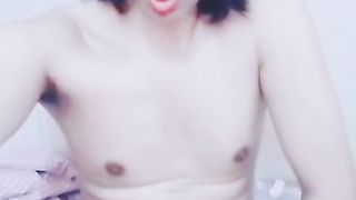 Femboi trap draining flick call