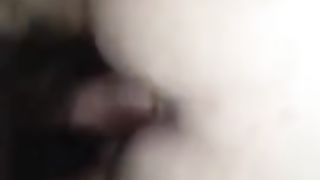 Stud taking shemale butt outdoor