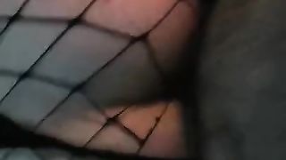 Greek fellow pokes firm sissy superslut in fishnet stretch pants