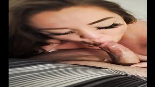 Pretty she-male deep-throating man meat doing coca-cola off pink cigar - TgirlSexMatch.com