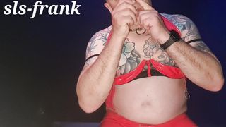 Sissy mastubat and cum in Porn Cinema