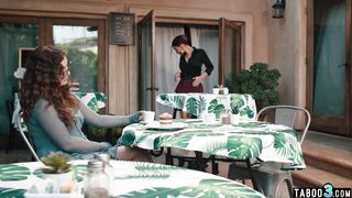 Chubby CIS slut fucked by a TS waitress