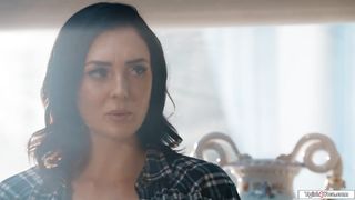 Busty tgirl fairy pops out of a diamond