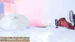 Amazing Teen Shemale Fucked By Dildo