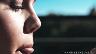 TS Daisy Taylor catches stepdad Pierce Paris jerking then fucks him