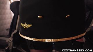 TS Ariel Demure deepthroated and anal plowed by Codi Vore and Jay Tee