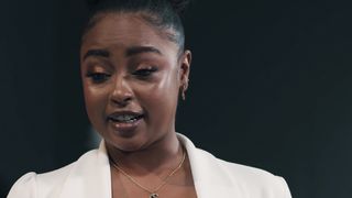 Ebony secretary fucks her hot black boss