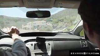 GENDERXFILMS - Handsome AF Trans Carwash Breezies Rode By Ginormous Cocked Fratboys (Gracie Jane)