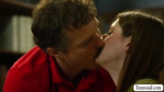 Pretty librarian butt fucked by angry big dick