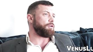 Shemale Venus Lux relieves stress bare smashing a handsome hunk