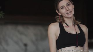 Slutty TS Korra Del Rio crams her dick in Dante Colles tight ass